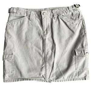 The North Face A5 Series Cargo Mini Skirt Outdoor Hiking Cotton Khaki Tr…